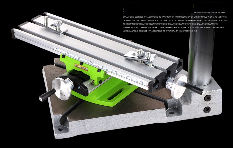 Miniature Multifunction Milling Machine Table Bracket Drill Vise Fixture Worktable X Y-axis Adjustment Coordinate Table