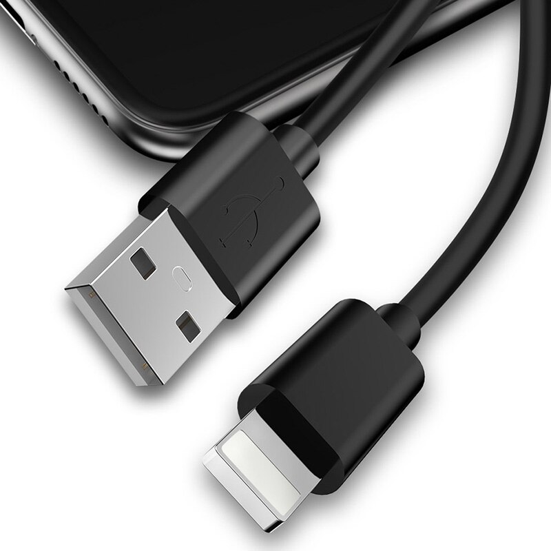 Rock originele usb-kabel voor iphone  x 8 7 plus datasynchronisatiekabel usb-oplaadkabel voor iphone 6 6s plus 5s 2.4a snellaadkabel