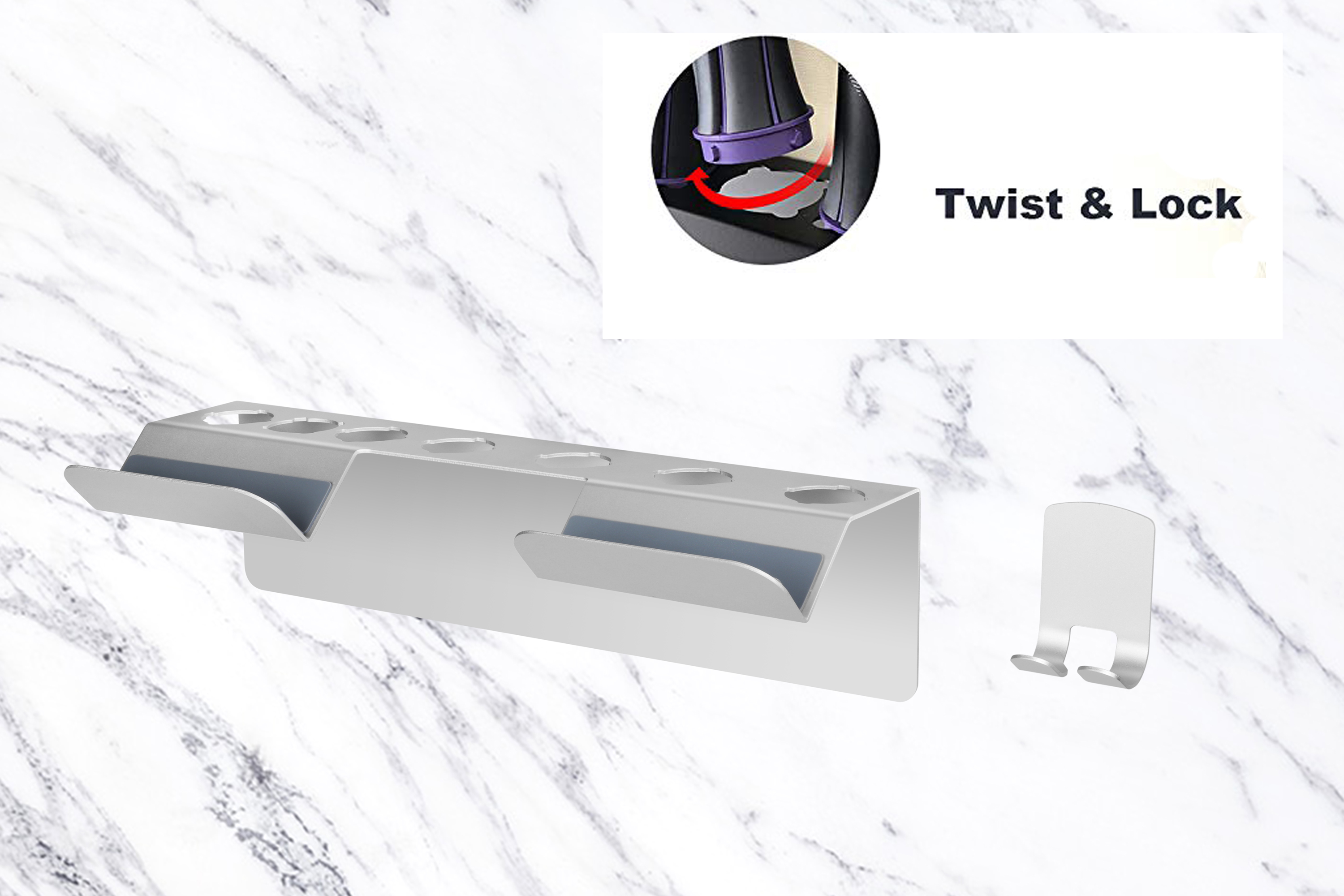 YILONG storage Stand for Dyson Airwrap Styler airwrap rack, Hair Curling Wand Holder, Countertop Bracket Storage Rack