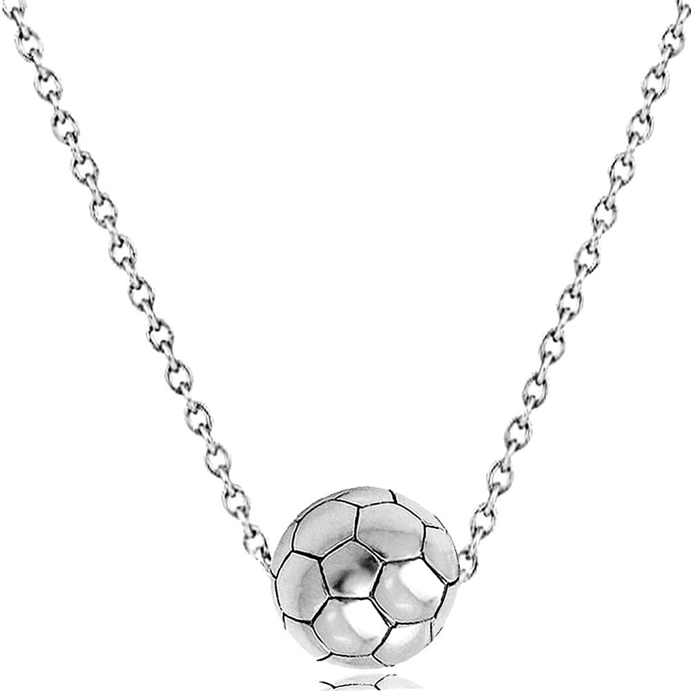 BUDROVKY Basketball Anhänger Halskette Edelstahl Kette Halskette Frauen Männer Sport Hüfte hüpfen Schmuck