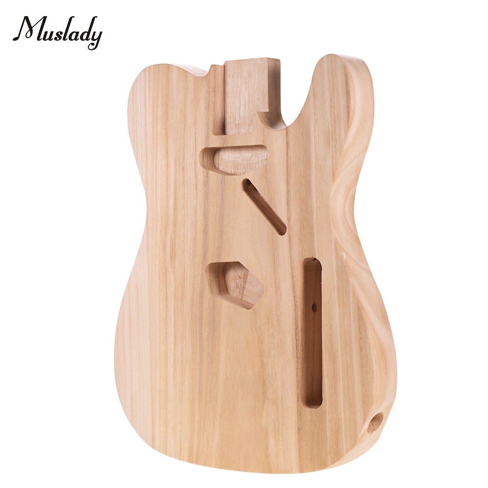 Muslady TL-T02 non fini guitare électrique corps sycomore bois blanc guitare baril pour télé Style guitares électriques bricolage pièces