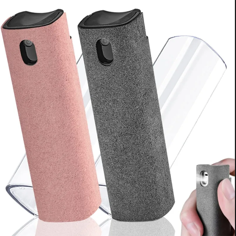 2 In 1 Screen Cleaner Spray Voor Mobiele Telefoon Pc Tablet Ipad Scherm Stofverwijderaar Microfiber Ruitenwisser Doek Polish Reinigingstools