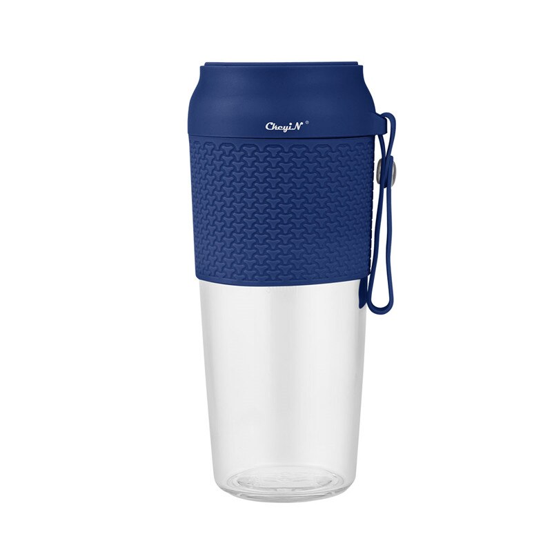 Draagbare elektrische blender mini usb oplaadbare sinaasappelpers sap smoothie maker fruitpers knijpers fles sapbeker: Blauw