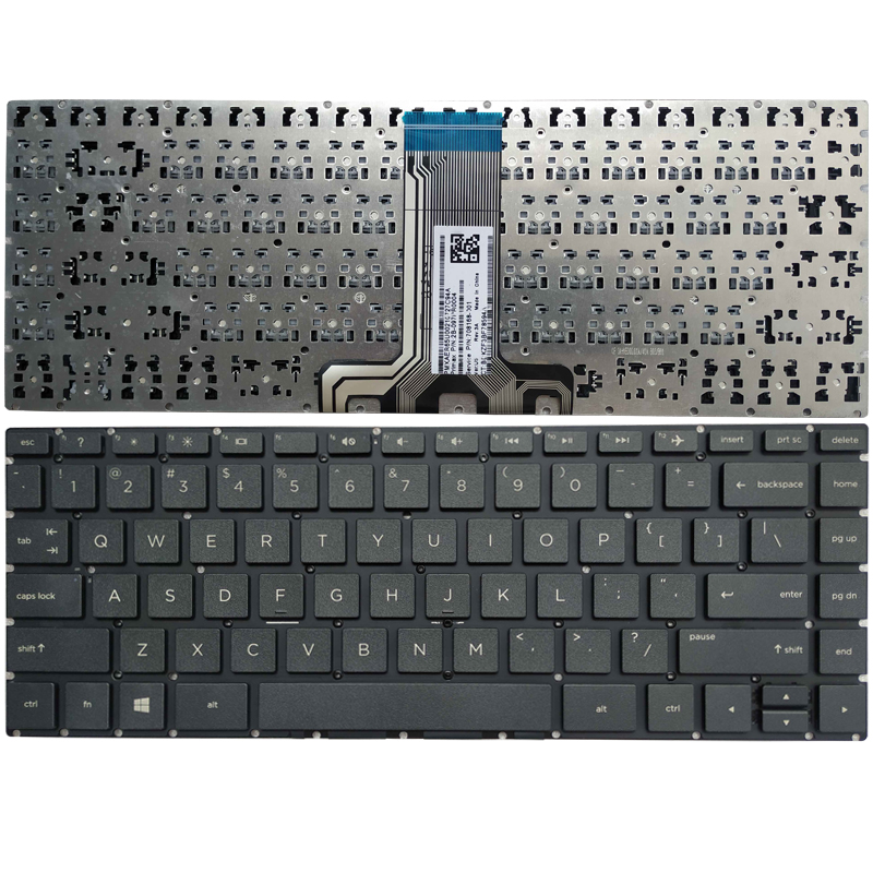 US laptop keyboard For HP Pavilion 14-BS 14-BA 14M-BA 14-BW 14G-BR 14-BP 14T-BA 14M-BA 14-BF 240 G6 245 G6 246 G6: black
