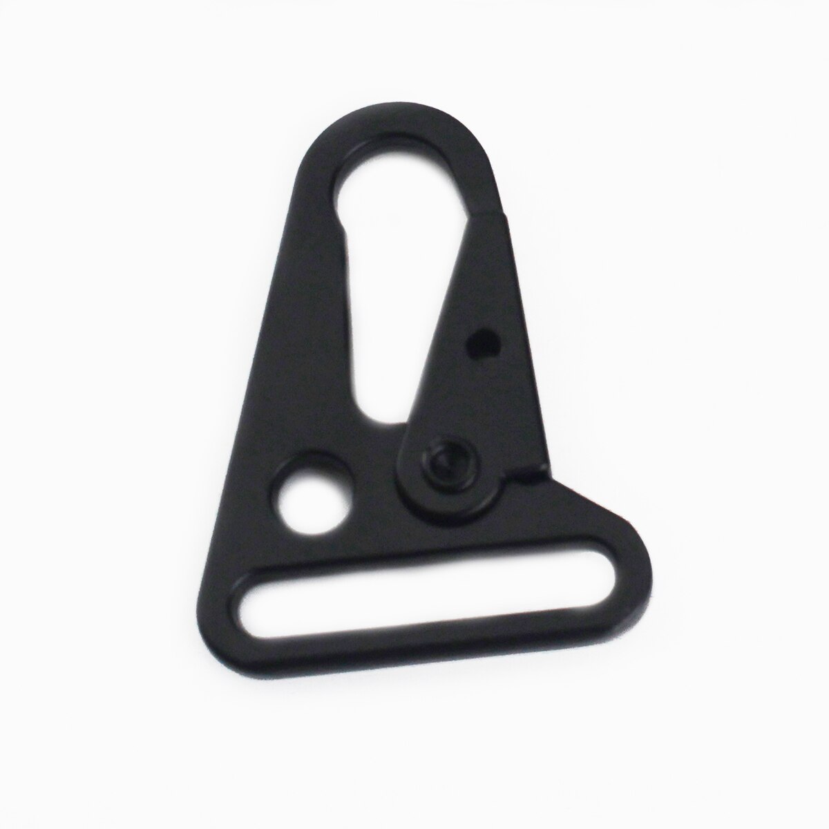 Hebillas de gancho de metal para olecrano, Clips de gatillo, hebillas para correa de cuero/bolsa para cinturón, correas para mochila, ganchos para correa de mascota, 3 tamaños, 1 Uds.: 6 # / Negro