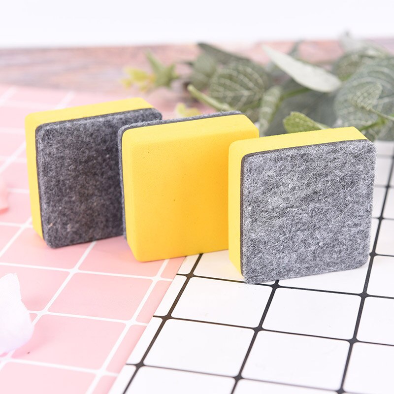 2pc/set Sponge Convenient Magnetic Office Board Supplies Eraser Magnetic Blackboard/Whiteboard Eraser