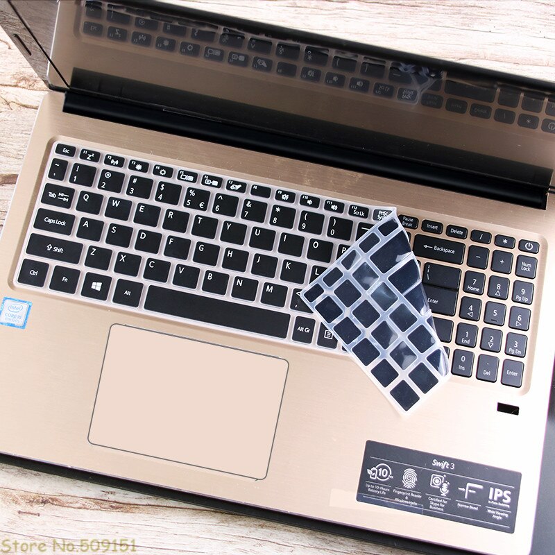 15.6 inch Laptop Keyboard Skin Cover For Acer aspire 5 A515-45 A515-45g A515-45S A515-43 A515-44G A515-54G A515-55G a515-56g: Black