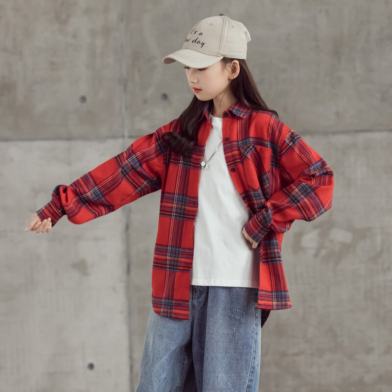 Winmany Kinder Plaid Hoodie Jacke | Karierte Kapuzenjacke | Für Jungen & Mädchen 2-8 Jahre