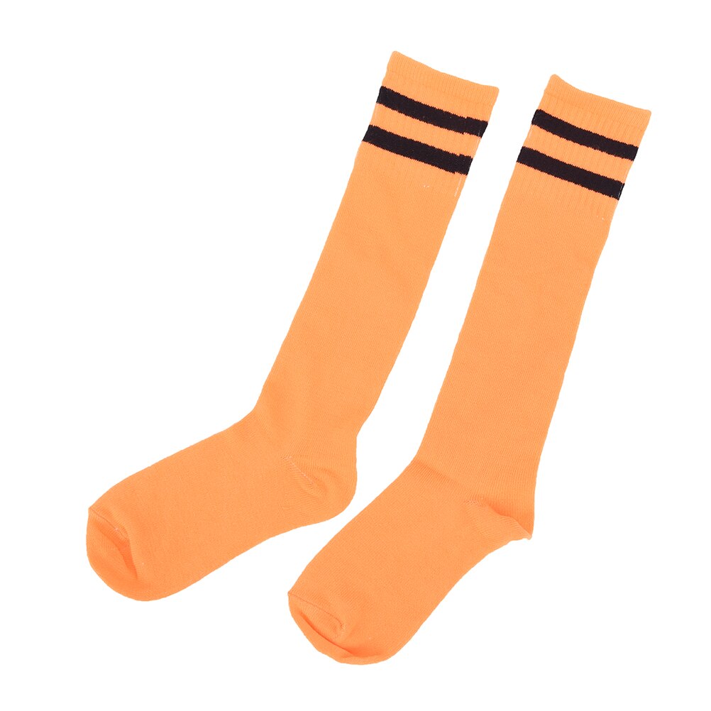 1 Pair Children Sport Football Socks Soccer Long Socks High Sock Baseball Hockey Basketball Running Football Training Socks: Orange