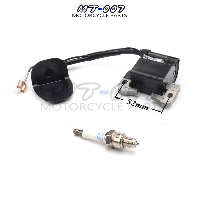 47cc 49cc 2 Stroke Engine Pocket Bike Pit Dirt Bike Mini Minimotor ATV Quad Ignition Coil &amp; Spark Plug