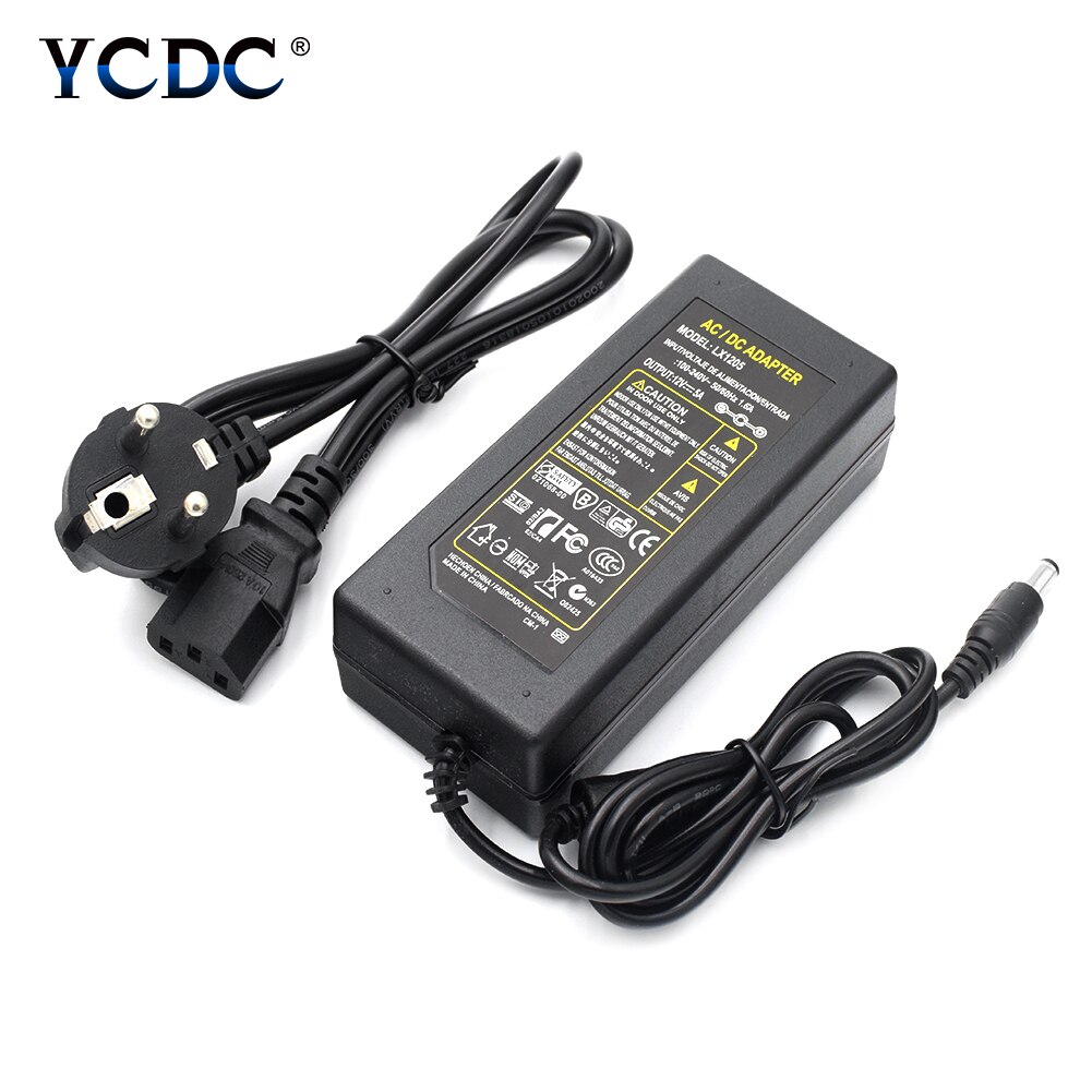 Betere Ac Dc Adapter 100-240V Naar 12 V 5A Power Adapter 5.5*2.1Mm Jack 12 Volt Voeding Adapter Voor Led Strip Verlichting