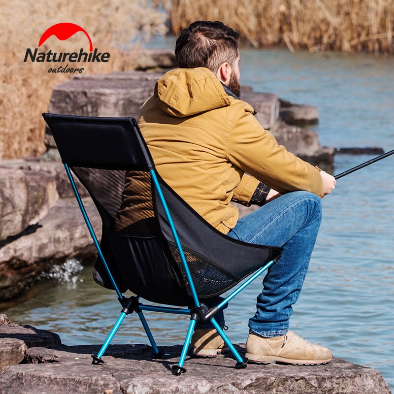 Naturehike-asiento plegable para exteriores, silla para acampar, pescar, natación, jardín, playa, NH17Y010-Z