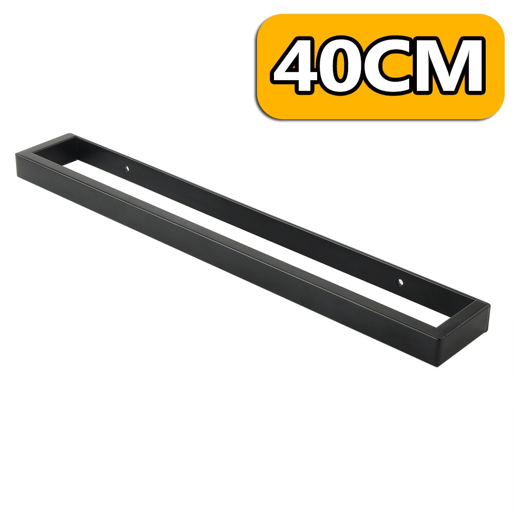 20/30/40/50Cm Handdoekenrek Hanger Badhanddoek Houder Muur Opknoping Handdoek 304 Roestvrij staal Badkamer Plank Opbergrek: 40cm