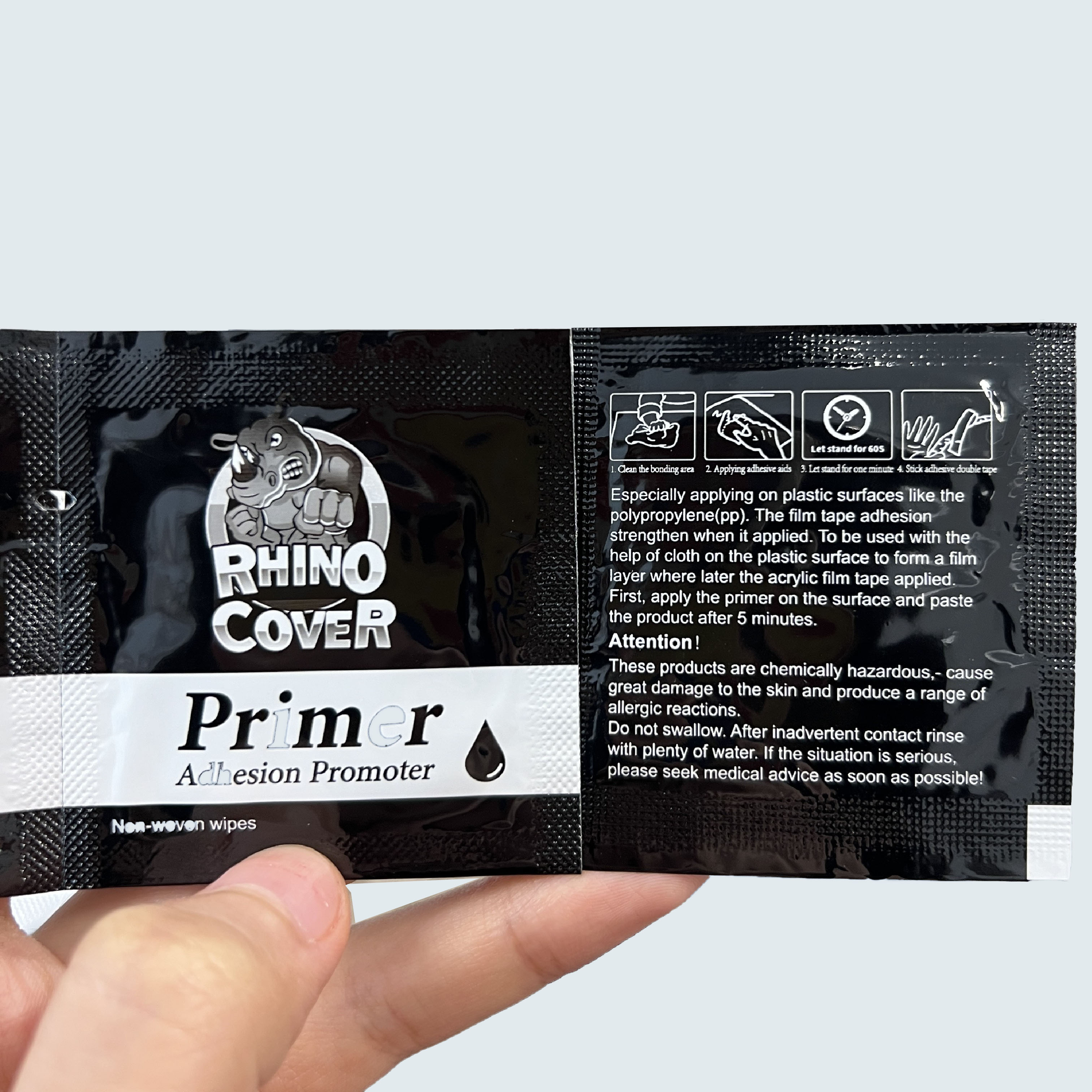 Promotore di adesione Primer da 3ML nastro biadesivo adesivo adesivo adesivo adesivo Primer promotore accessori auto adesivo 10/50/100 sacchetti