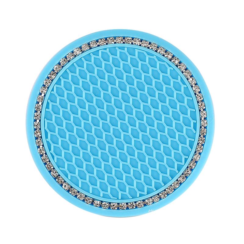 LED Cup Holder Coaster Mats For Tesla - Multicolor Light Up Drink Coasters For Model 3, S, X, Y