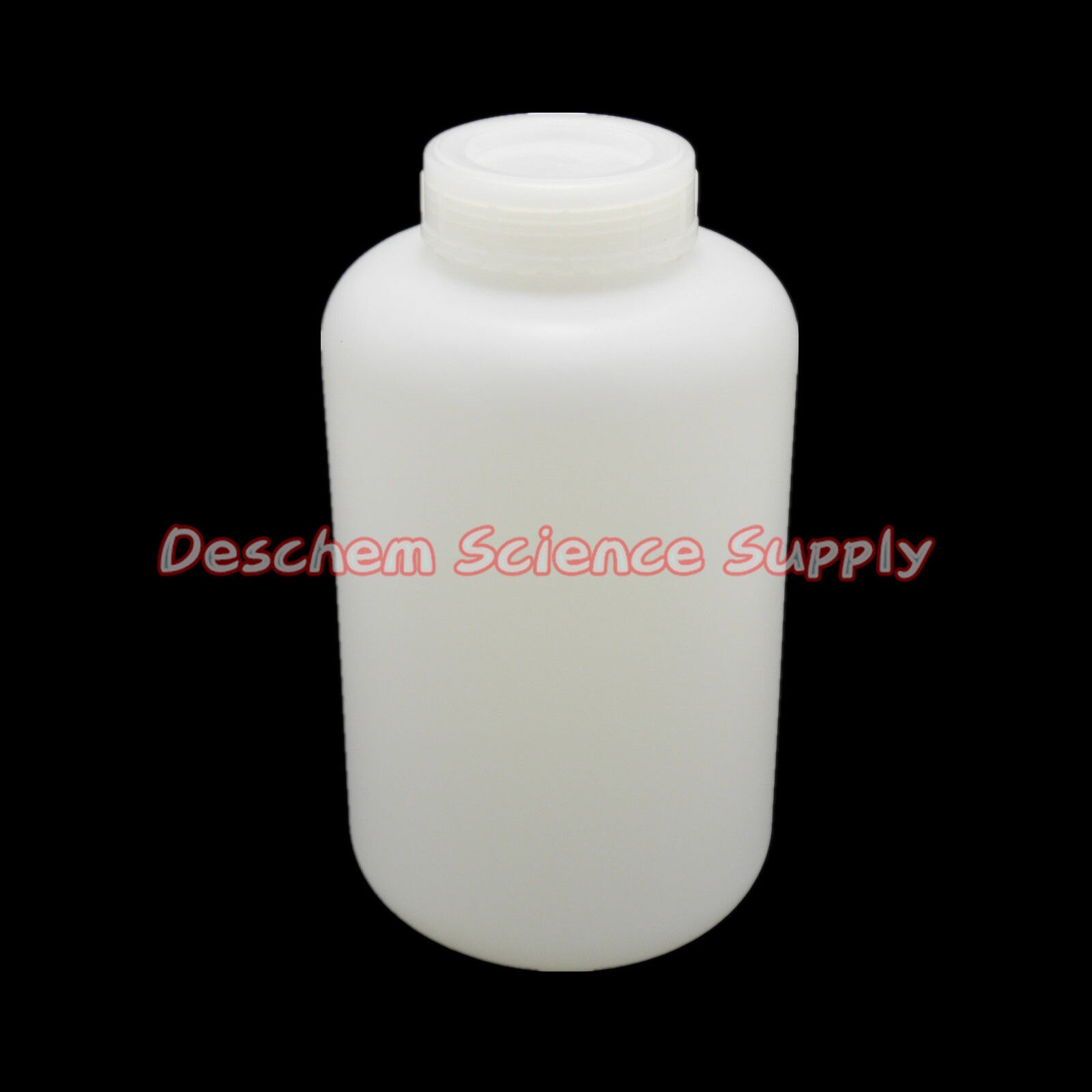 2000mL Plastic Reagent Bottle Wide Mouth 2Litre Chemistry HDPE Sample Flask