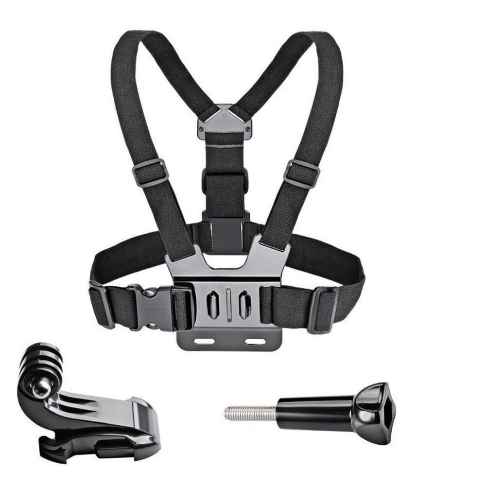 Borst Strap Mount Riem Voor Gopro Hero 9 8 5 Xiaomi Yi 4K Action Camera Borst Mount Harness Voor gopro Sjcam SJ4000 Sport Cam Fix: package 1