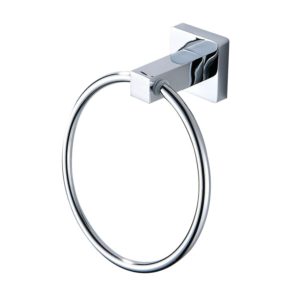 Round Hotel Stainless Steel Kitchen Rail Organizer Modern Bathroom Accessories Toilet Wall Mounted Anti Rust Hanging Towel Ring