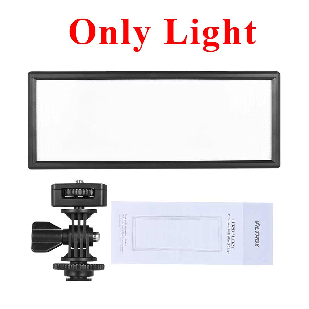 VILTROX L132T Photo Studio LED Video Light Fill Light Photography Lighting Camera Light for Canon Nikon Sony DSLR Camera: White