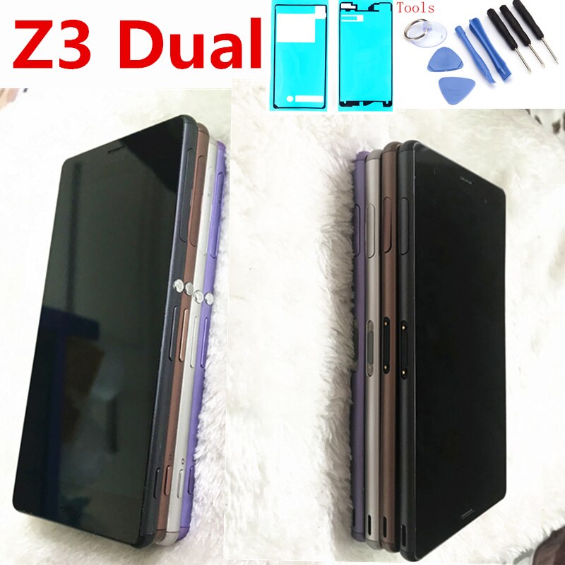 Voor Sony Xperia Z3 Lcd Originele 1920X1080 Lcd Voor Sony Xperia Z3 Display Touch Screen D6603 D6633 D6653 l55T Lcd Met Frame