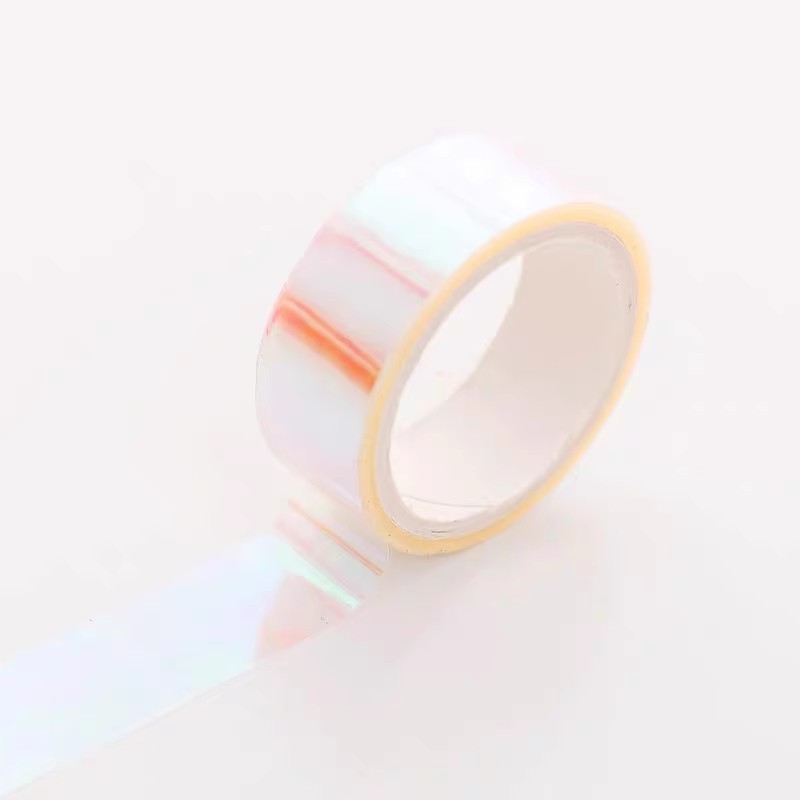 Papier Regenboogfilm Geleidelijke kleurverandering Decoratieve handaccount Kleur Handaccount Sticker Materiaal DIY Creatieve collage: Rood