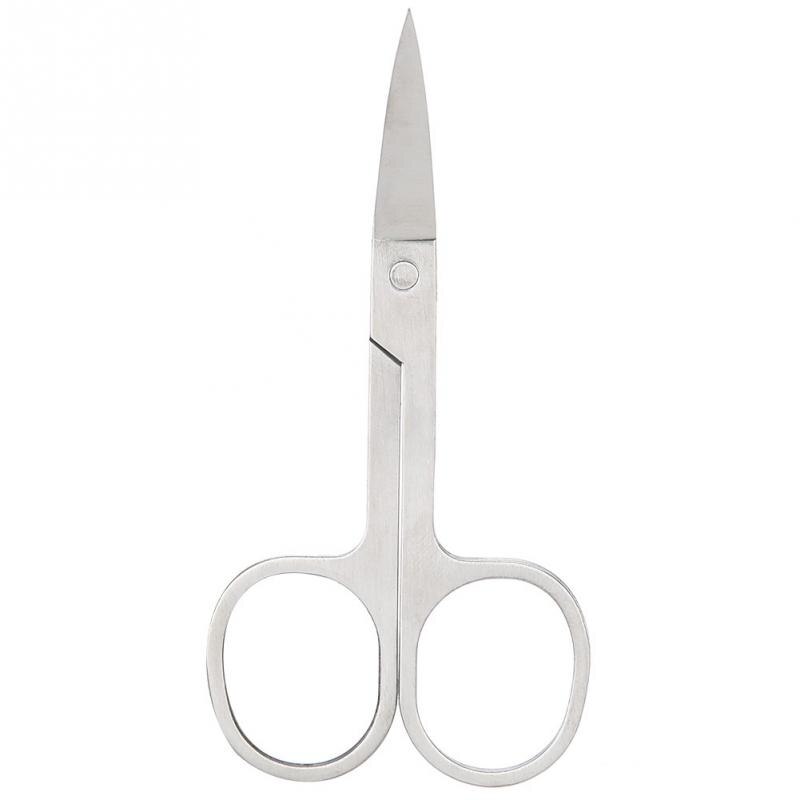 Cortador de pestañas de acero inoxidable, tijeras profesionales para cejas, Barba, tijeras para pestañas, herramienta de maquillaje de belleza 3