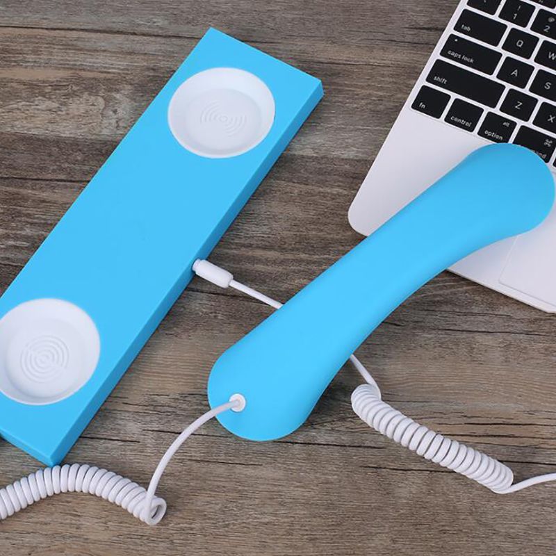 praktisch Hörer, retro Telefonhörer mit Basis, Max 1m Kabel, 3,5mm Hörer Empfänger für praktisch Computer telefone