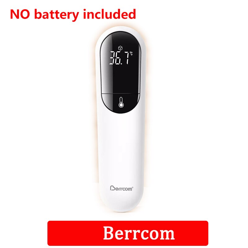 Berrcom Thermometer Accurate Digital Fever Infrared Clinical Thermometer Non Contact Measurement LED Shown: CN version only