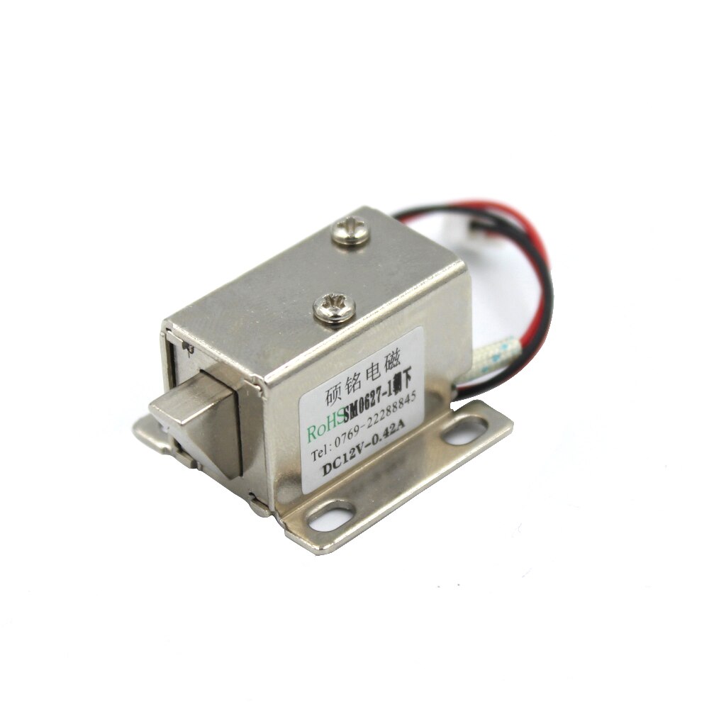 Electric control lock 12V 0.4A Lockers electromagnetic lock Release Assembly Solenoid Access Control lock: DC12V-0.42A-up