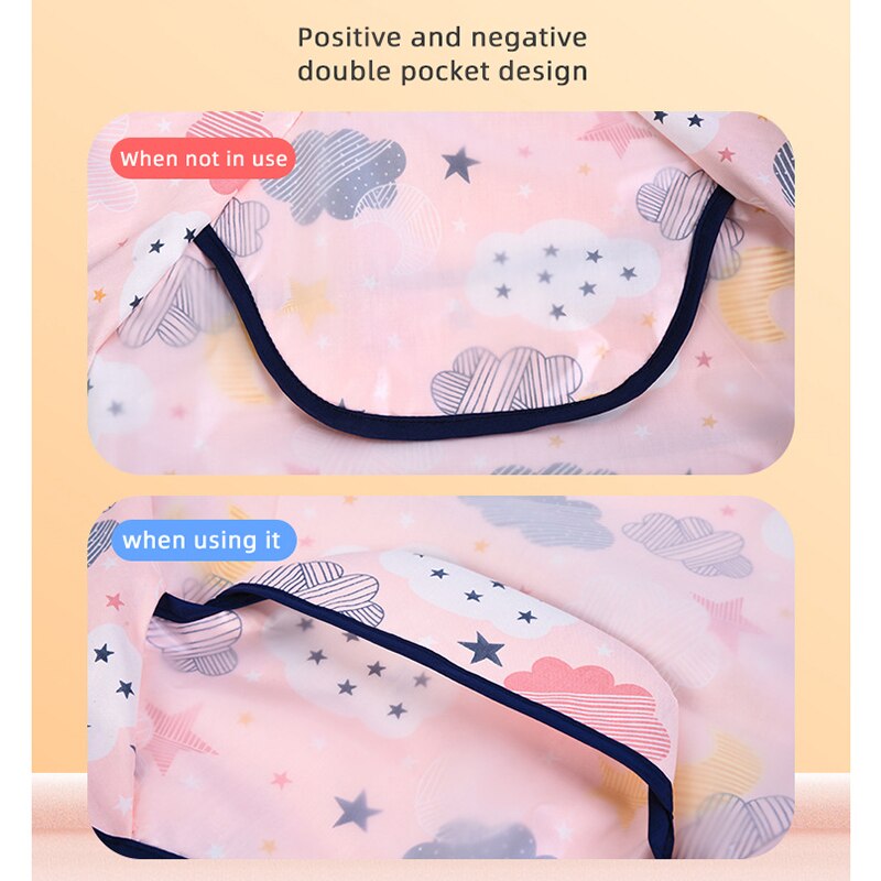 Bavoir imperméable pour bébé, , mignon, imprimé de dessin animé, fille et garçon, tablier à déjeuner, alimentation