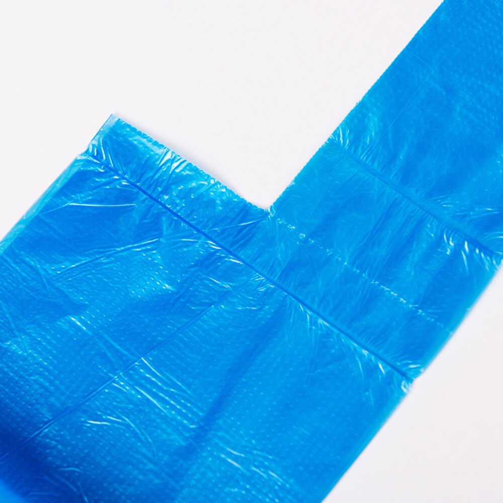 100 Pcs Disposable Garbage Bag with Handle Tie Portable Household Heavy Duty Trash Bag Diaper Thickened Disposable Rubblish Bags