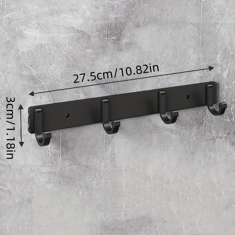 Adecuado para baño, sala de estar, cocina, ganchos de almacenamiento de barra de pared modernos, estantes de almacenamiento de utensilios de cocina, accesorios de cocina: Verde claro