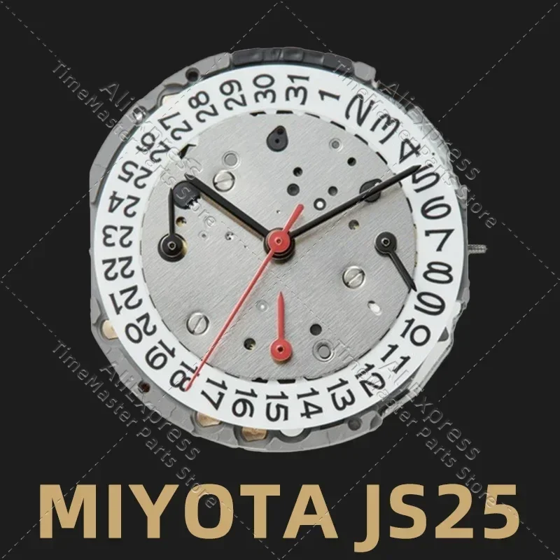 Miyota movimiento de cuarzo JS25 movimiento de fecha automático original accesorios de reloj movimiento electrónico