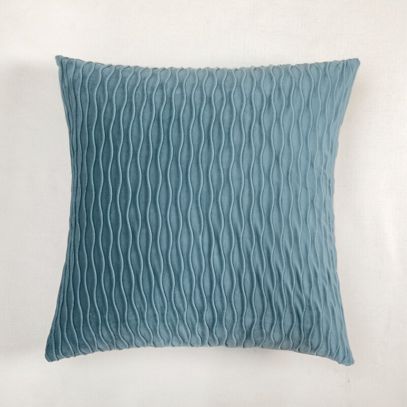 Moderne nordique taie d'oreiller rétro vague décoration taie d'oreiller luxe housse de coussin classique décoratif oreillers pour salon: blue / 50x50cm