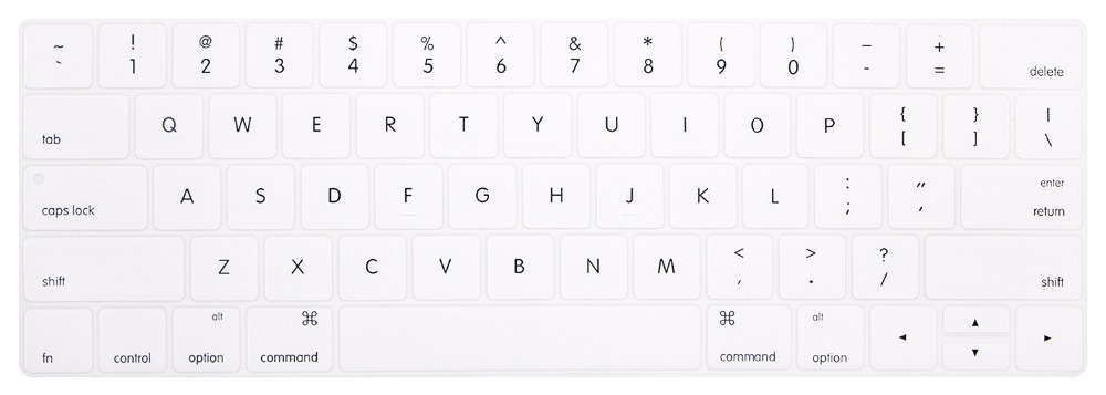 Keyboard Cover for MacBook Pro with Touch Bar 13" or 15" (A2159 A1989 A1990 A1706 A1707) Silicone Skin