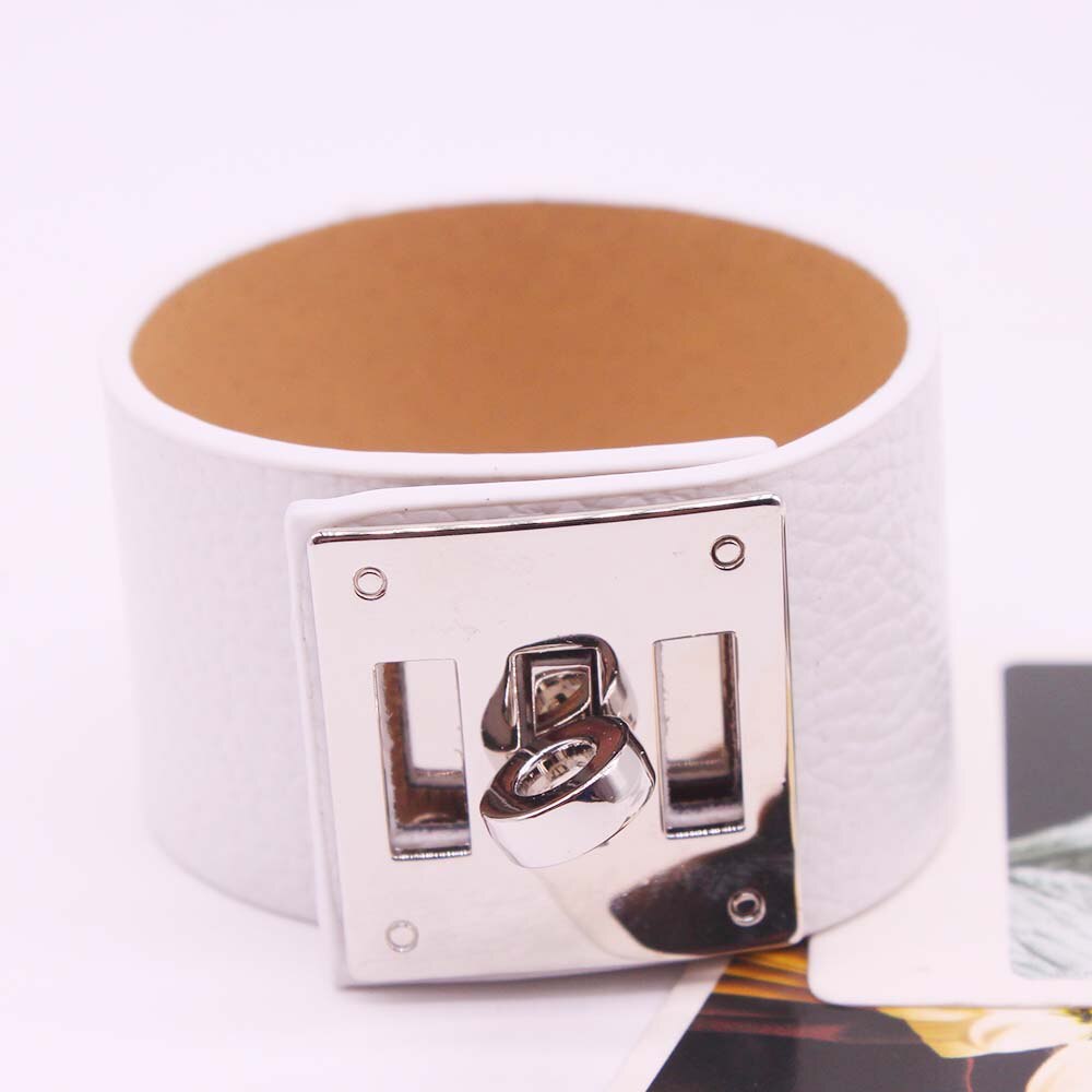 Neue Leopard drucken Armbinde Punk Leder Armbinde und Armreif Breite Runde männer Hüfte hüpfen Armbinde OL Stil: 4