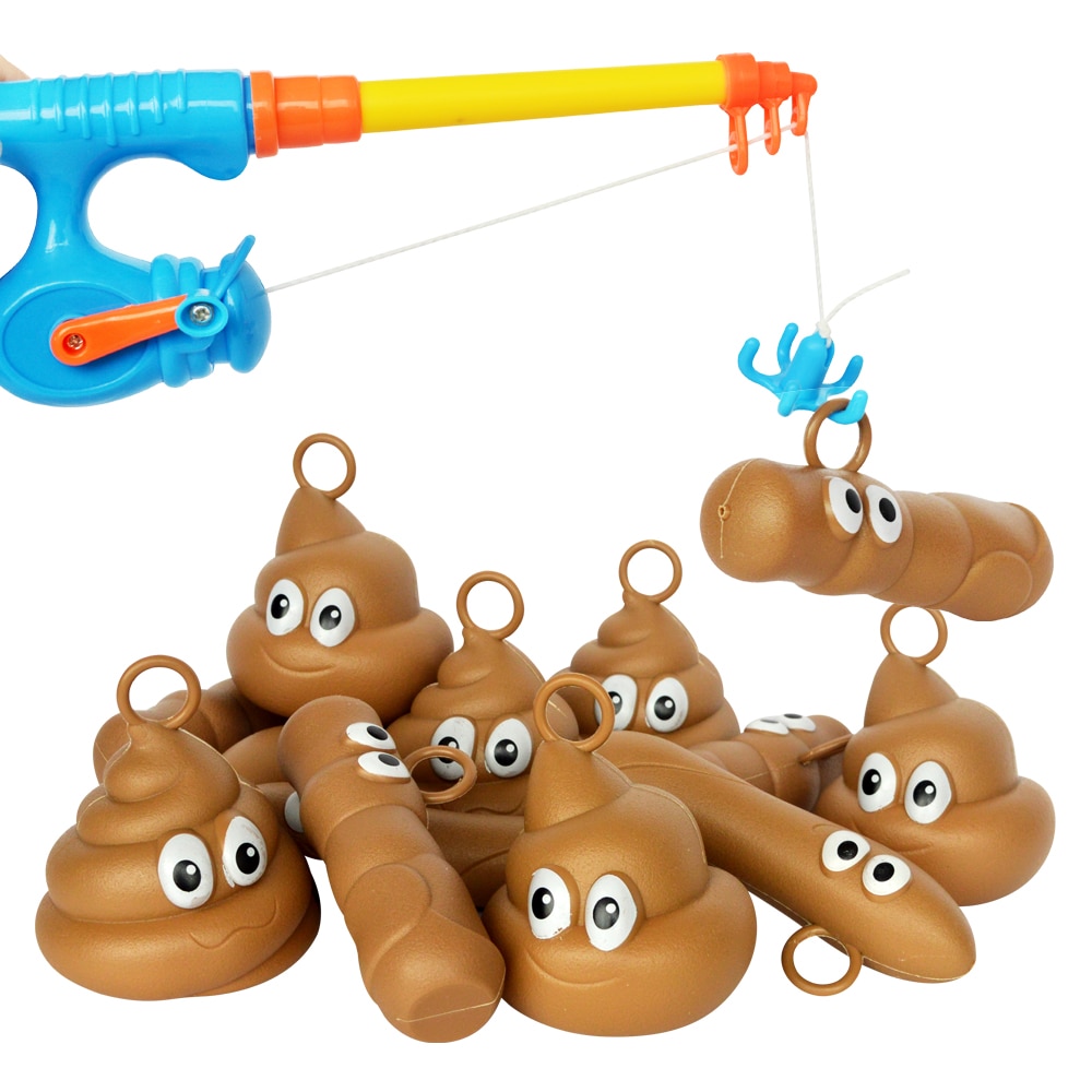 Børns fiskelegetøj med stangnetsæt børn udendørs lege fiskespil sjovt fiskelegetøj lort legetøj til børn
