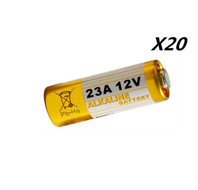20PCS 23A 12V droge alkaline batterij 23AE 21/23 A23 23GA MN21 voor deurbel, auto alarm, walkman, auto afstandsbediening etc