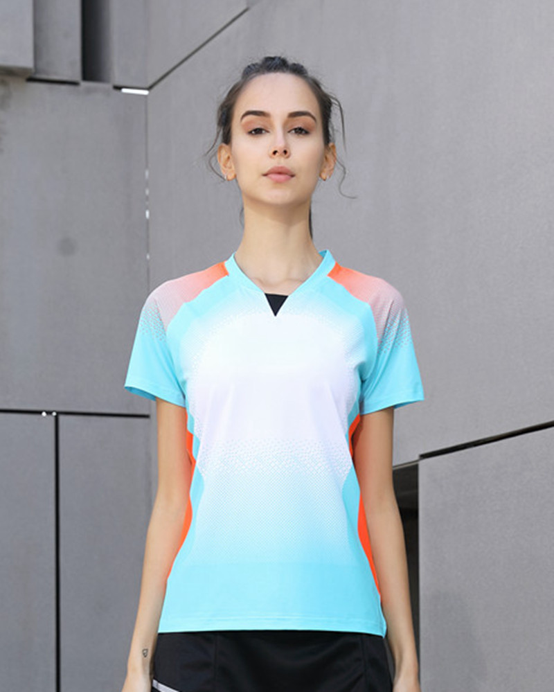 Quick Dry Badminton, Sports T Shirt , Tennis Shirts ,Tennis T Shirt Male/Female Table Tennis T Shirt: W1024 / Asian size M