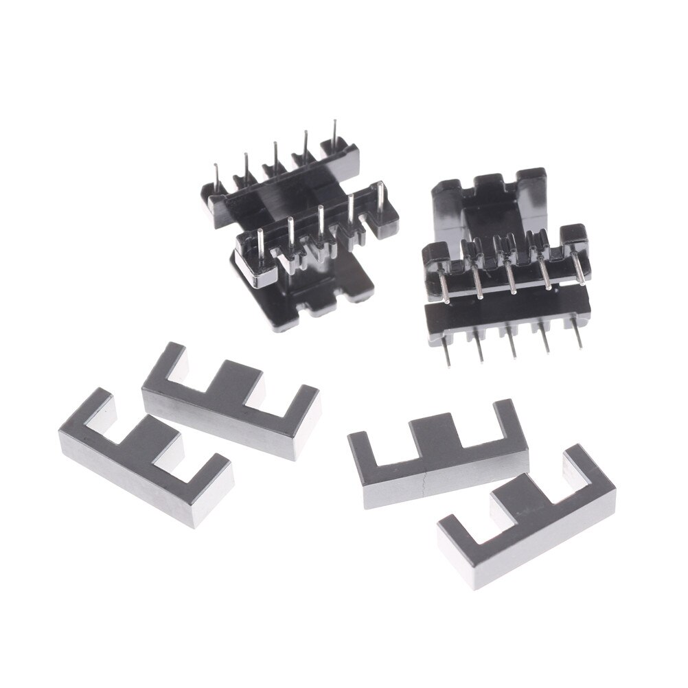 5 ensembles de bobines de ferrite, 10 moitiés + 5 bobines, noyau de Ferrite Vertical EE25 5 + 5 broches