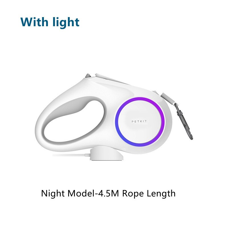 Xiaomi-Correa de tracción para perro, accesorio con forma de anillo Flexible, luz LED nocturna, Go Shine Max, 3m/4,5 m: with light 4.5M
