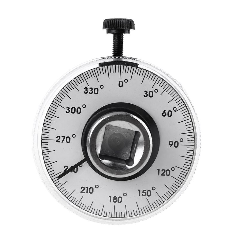 1/2" Drive Torque Angle Gauge Automatic Rotation 360° Protractor with Wrench