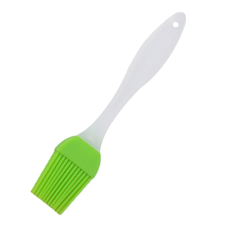 1Pc Colorful Silicone Oil Brush Baking Liquid Oil Pen Cake Butter Bread Pastry Brush BBQ Tools Safety Kitchen Basting Brush: 17x3.2cm green