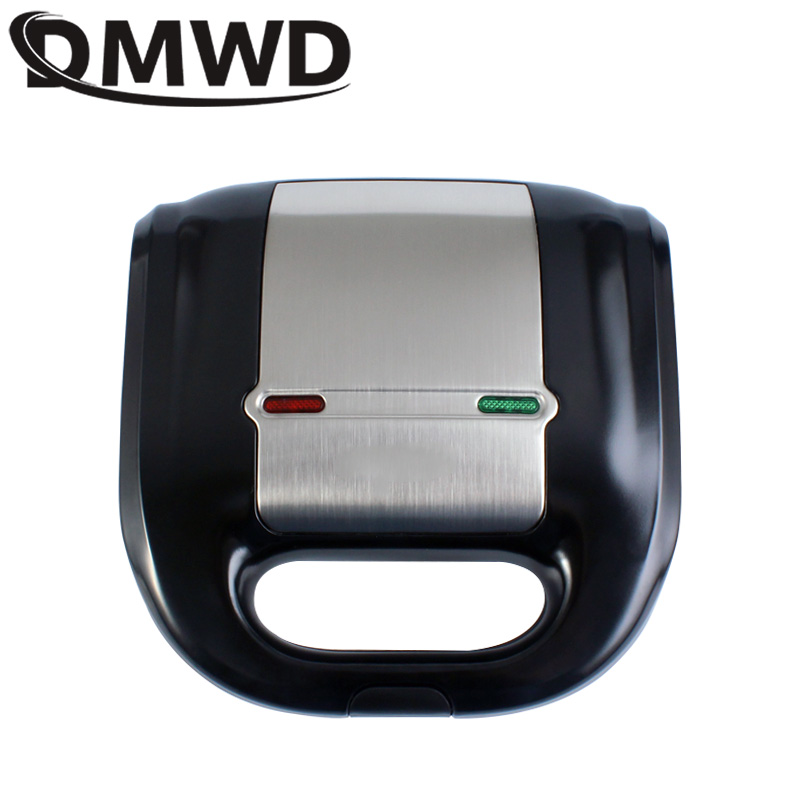 750W elektryczny wafel kanapkowy Panini maszyna wielofunkcyjne jaja toster mini chleb grill stek smażenie piekarnik wafel żelaza ue