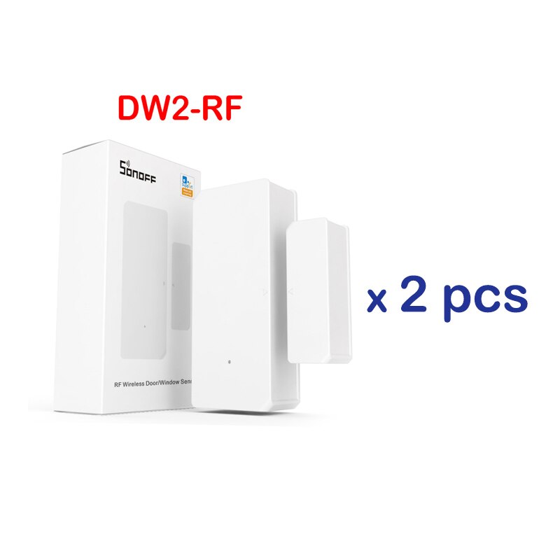 8 pces sonoff sem fio porta janela sensor DW2-RF DW2-WIFI SNZB-04-zigbee sem fio porta/janela ímã sensor compatível com ifttt: 2 pieces DW2-RF