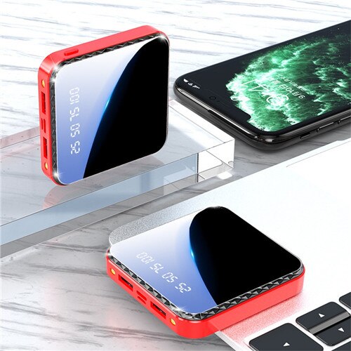 80000mAh Tasche Mini Energie Bank Externe Batterie Geeignet für Samsung Xiaomi Iphone Tragbare Schnelle Ladegerät: rot