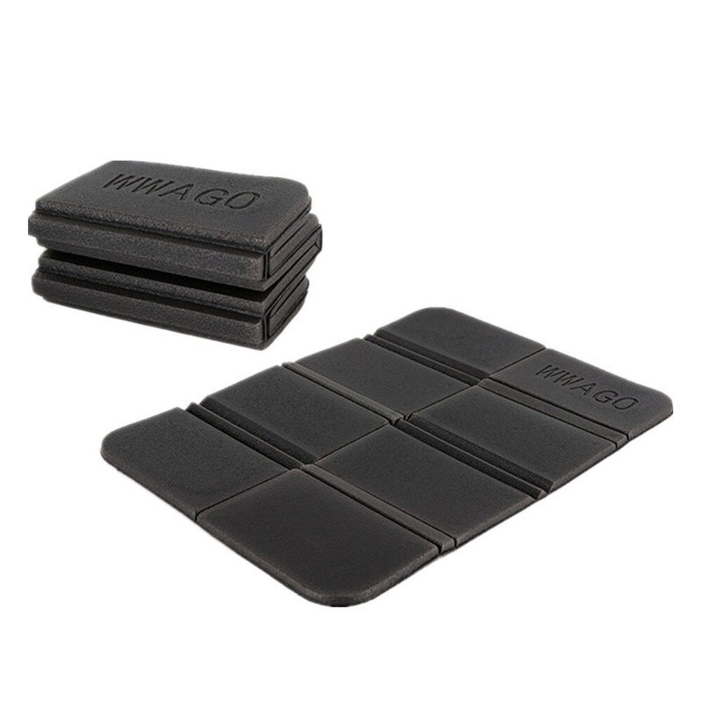 Portable Seat Cushion Mat Waterproof Seat Pad Foldable Cushion Insulated Folding Foam Sit Mat for Outdoor Camping Picnic Hiking: Black