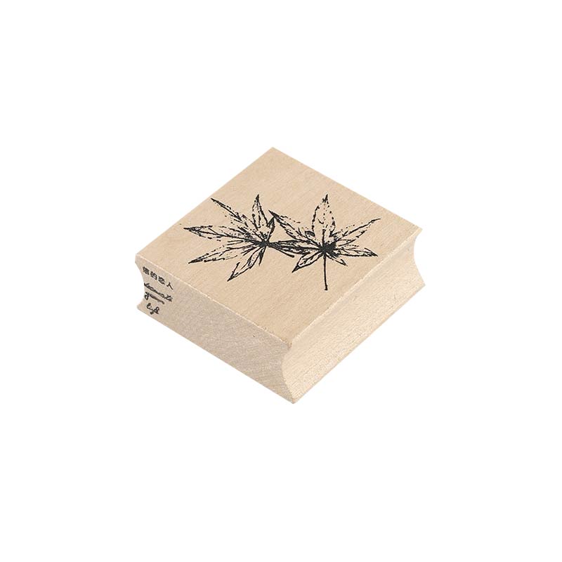 Vintage plantas naturales hojas caídas sellos de decoración sellos de goma de madera Retro Para scrapbooking papelería DIY artesanía sello estándar