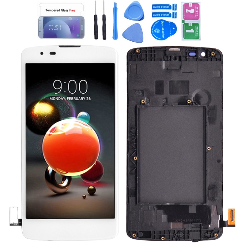 Pour LG K8 LTE K350 K350N K350E K350DS écran LCD avec écran tactile numériseur assemblée avec cadre