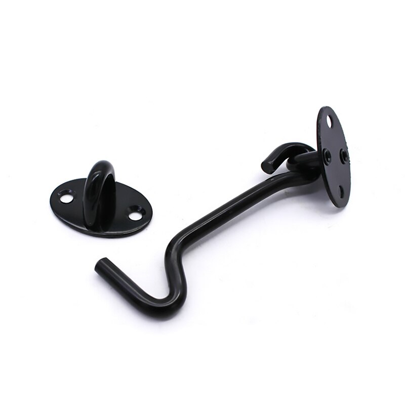75/100/150mm Cabinet Door Showcase Gate Window Latche Hook Eye WindProof Silent Lock Window windproof hook Wind Brace Cabin Hook